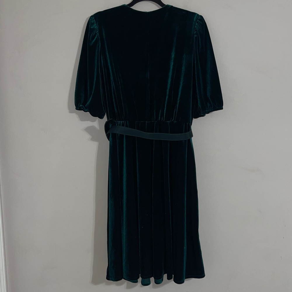 Lane Bryant  Velour Crossover Fit & Flare Dress 14/16 - Picture 9 of 10